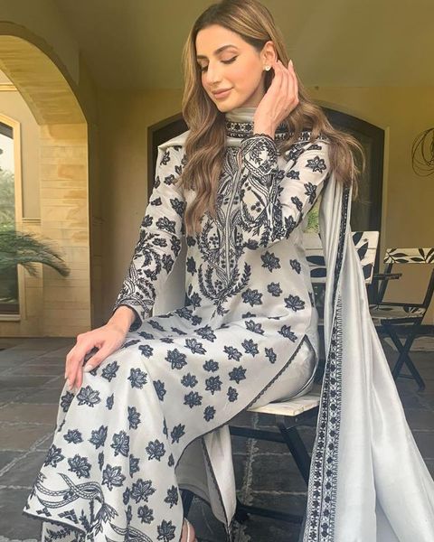 Swagiwear 3pcs Shirt embroidered Sleeve embroidered Monar embroidered Dupatta 