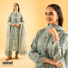 Nishat, unstitched 3 piece embroidered summer suit. Sw900