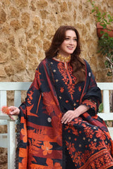 Swagiwear Asim Jofa, unstitched 3 piece Lawn sequence embroidered suit - 