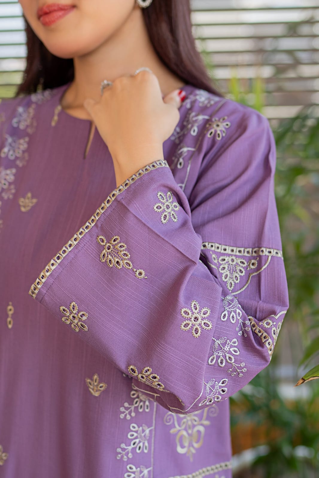 Swagiwear Lajwanti 2Pc Embroidered Lawn Suite With Fully Embroidered trouser - 