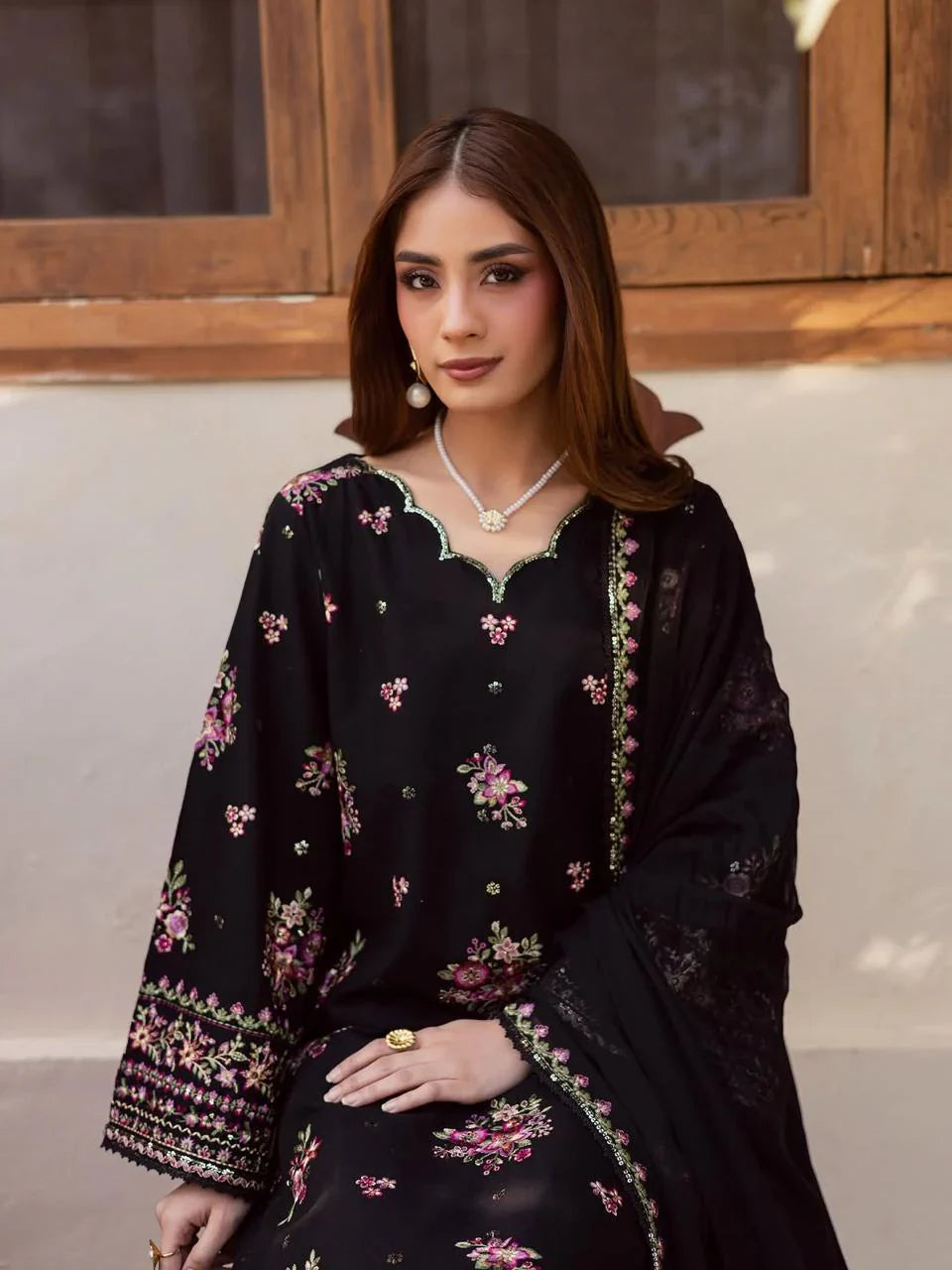 Swagiwear Zara Shahjahan - Lawn 3PC Embroidered Suit - 