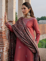 Swagiwear izel - Winter 3PC Dhanak Embroidered Suit - 