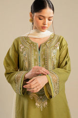 Swagiwear Zara Shahjahan - Embroidered Lawn 3pc with Embroidered Chiffon Dupatta- 