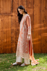 Swagiwear Batik -  Summer 3PC Lawn Embroidered Suit - 