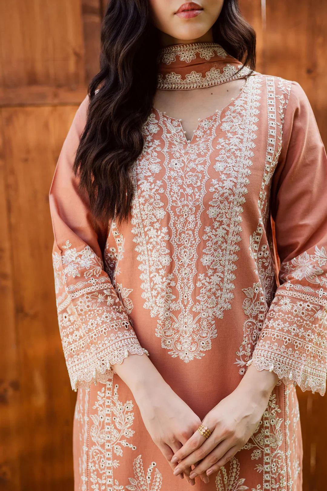 Swagiwear Batik -  Summer 3PC Lawn Embroidered Suit - 