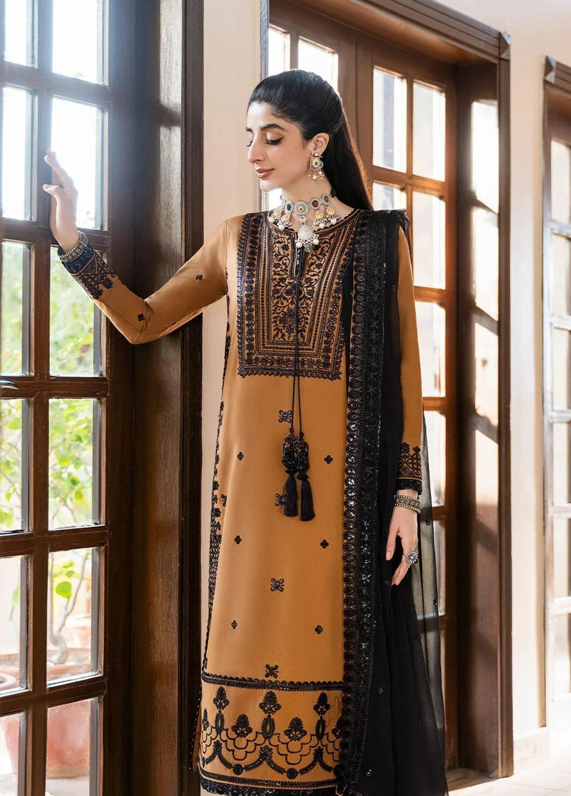 Swagiwear  Asim Jofa, unstitched 3 piece embroidered summer suit