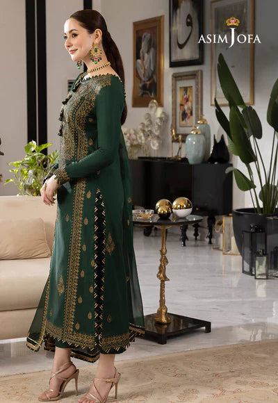 Swagiwear Asim Jofa, unstitched 3 piece embroidered Lawn summer suit 