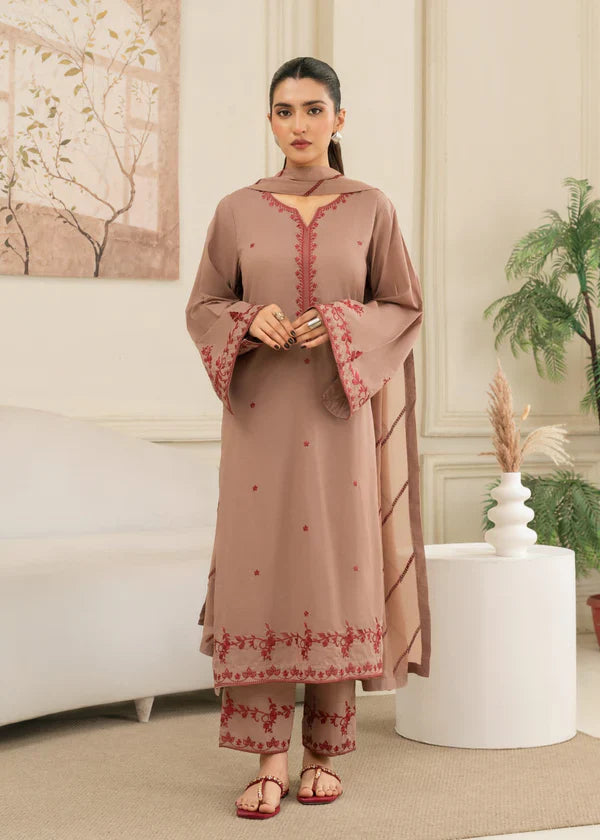 Swagiwear Swagiwear - Lawn 3PC Embroidered Suit - 