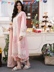 3 Piece Unstitched Heavy Embroidered Chickan Kari Lawn Suit ( Full Embroidered Organza Dupatta ) Sw926