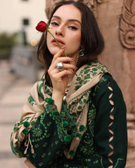Charizma - Winter 3PC Dhanak Embroidered Suit - Sw1519