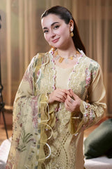 SwagiWear - Summer 3PC Lawn Chikenkari Embroidered Shirt - Sw1339