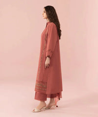 Swagiwear Sapphire- 3Pc Lawn Embroidered Suit with Embroidered Chiffon dupatta. /2