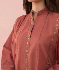 Swagiwear Sapphire- 3Pc Lawn Embroidered Suit with Embroidered Chiffon dupatta. /2