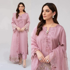 Swagiwear Nisa, Lawn 3.piece embroidered Summer suit with Orgenza dupatta. 