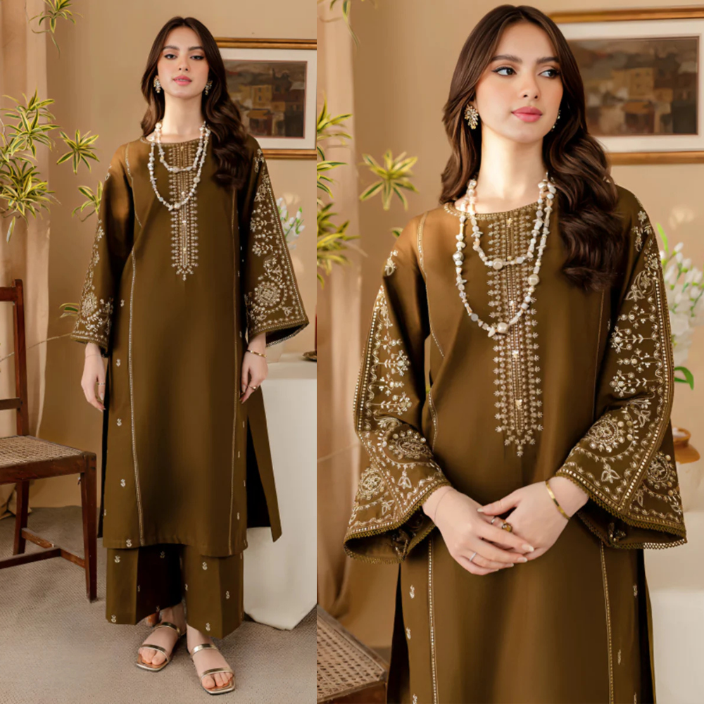 Swagiwear Lajwanti 2Pc Embroidered Lawn Suite With Fully Embroidered trouser 