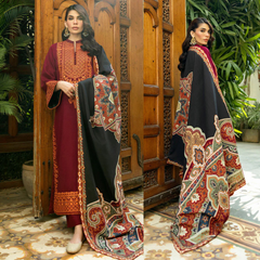 URGE - 3PC Lawn EMBROIDERED SHIRT WITH MONARK PRINTED DUPATTA Sw891