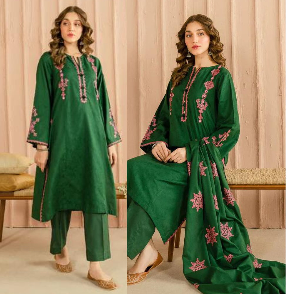 Swagiwear Lawn Unstitched 3 Piece Embroidered Dress 